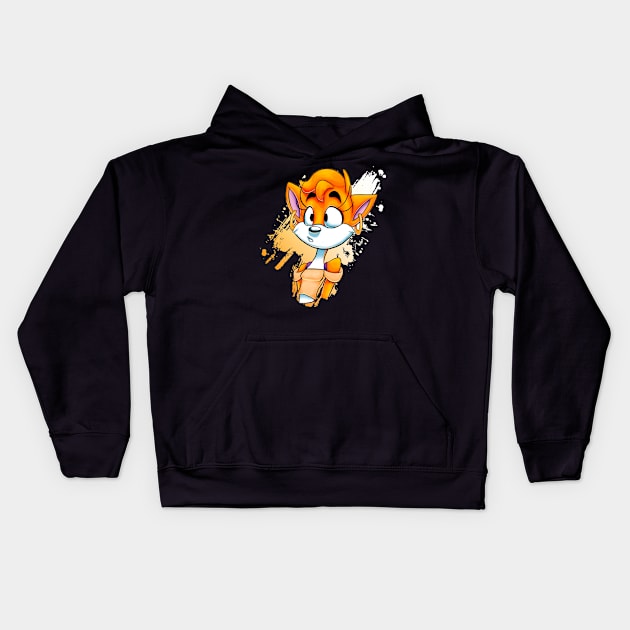 Phoebe Fox Kids Hoodie by Zombieapple